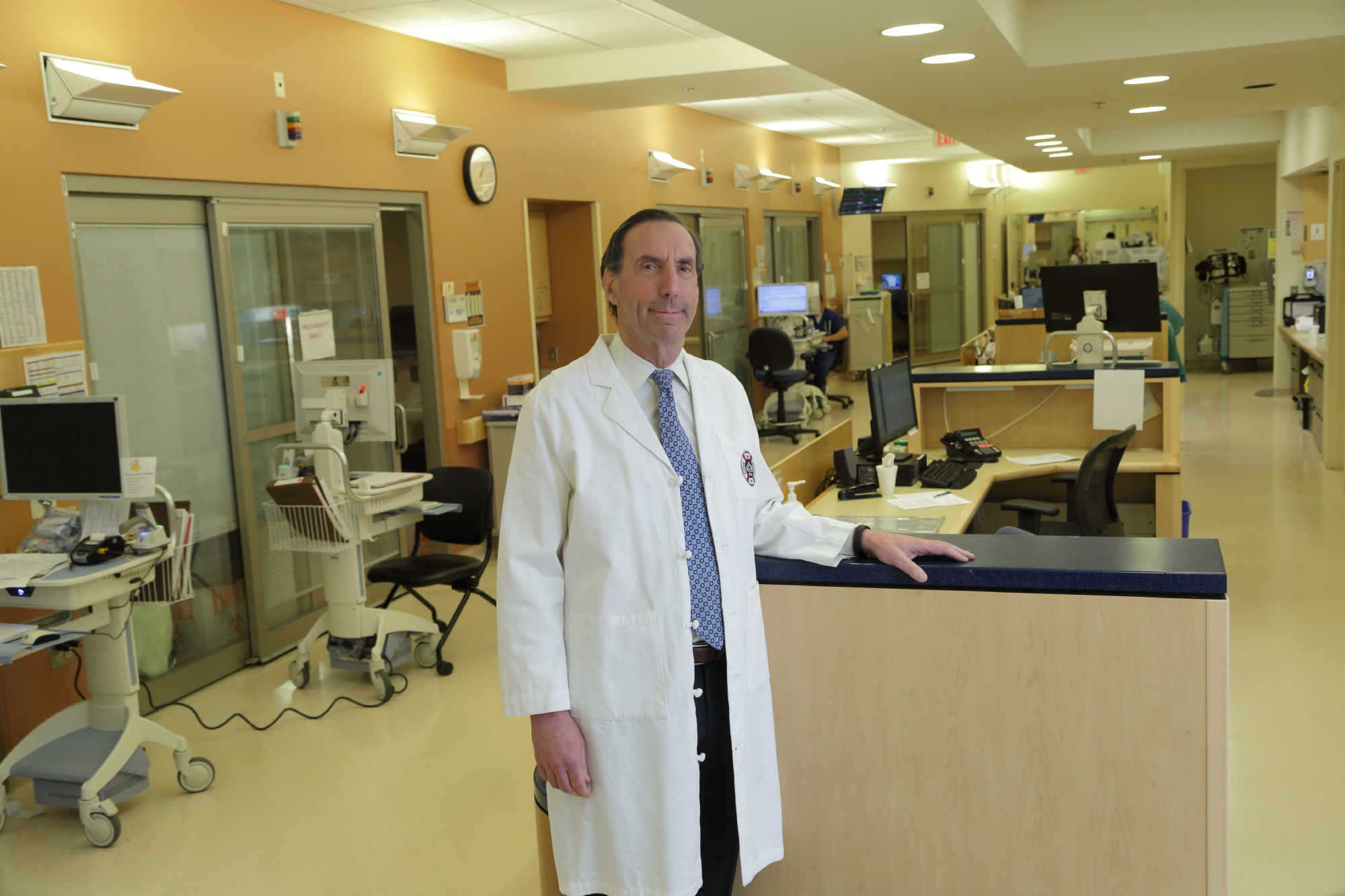Dr. Henry Masur in the hospital