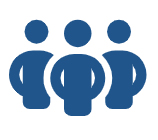 three figures as a team