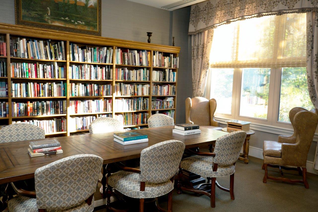 a meeting space at the Safra Family Lodge