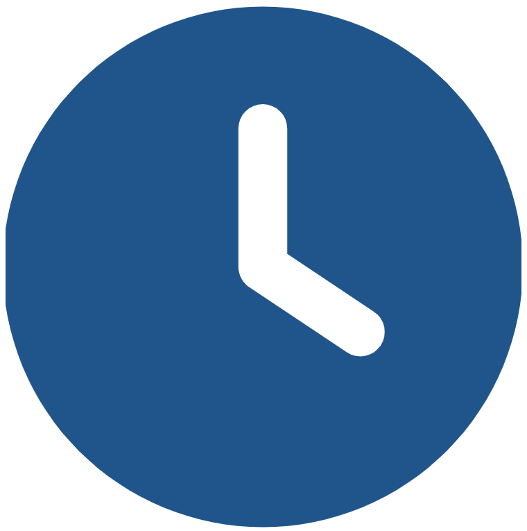 blue clock icon