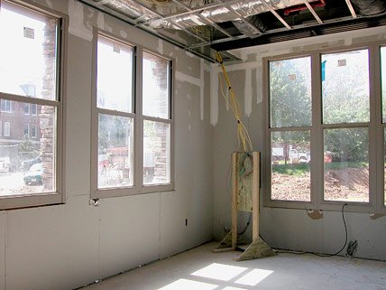 a room insode the Lodge under construction